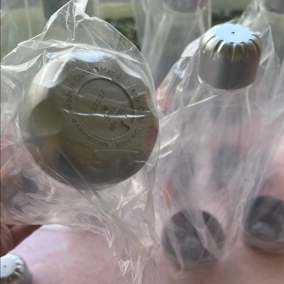 # 0827+ 8 Of Silver and Clear Refilled Water Bottles - Picture 6 of 9